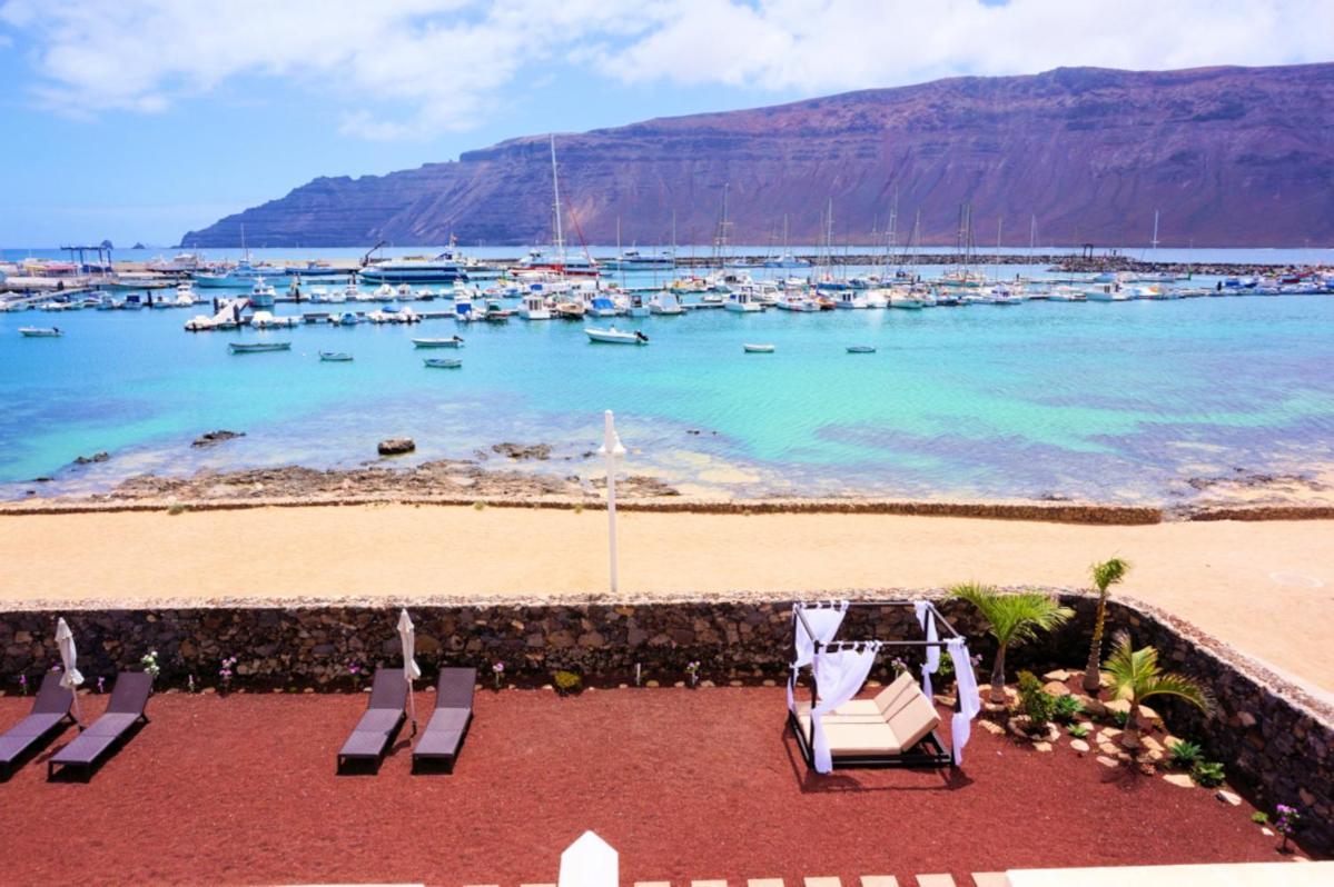 La Graciosa Camelia Beach Vistas Mar Caleta de Sebo Esterno foto